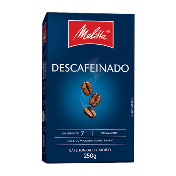 Descafeinado Café Torrado e Moído com corpo equilibrado