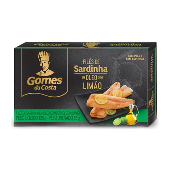 Filé De Sardinha Com óleo Com Limão Gomes Da Costa Caixa 85g