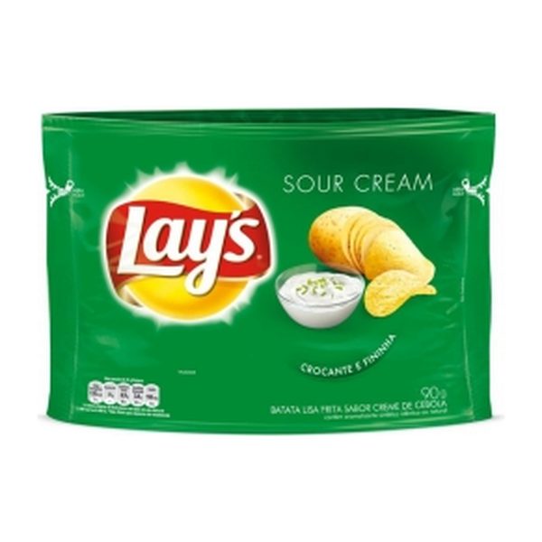 Batata Frita Lisa Sour Cream Lays Pacote 80g