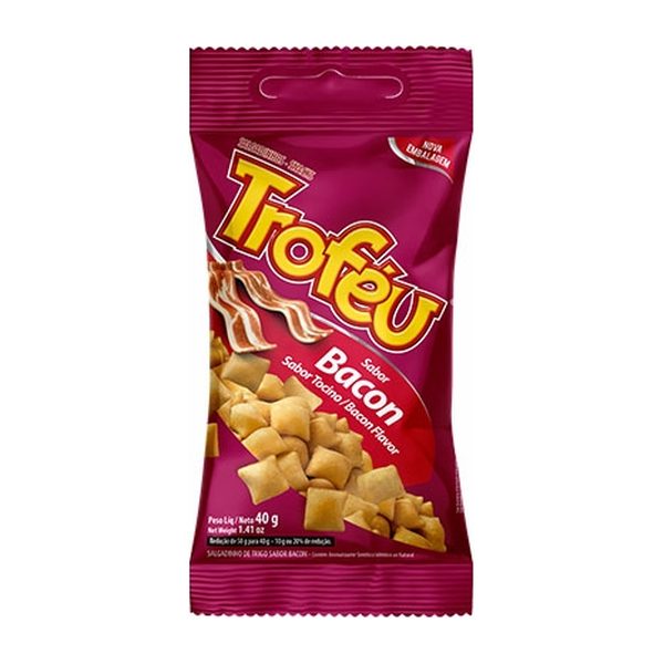 Salgadinho Troféu sabor Bacon