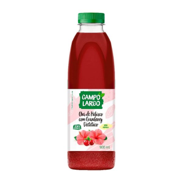 Chá Hibisco E Cranberry Campo Largo Garrafa 900ml