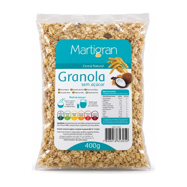 Granola sem açúcar